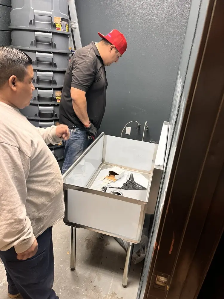 Commercial plumbing and sink installation in Julian